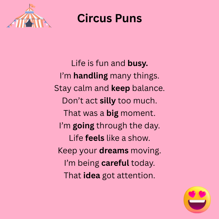 Short Circus Puns