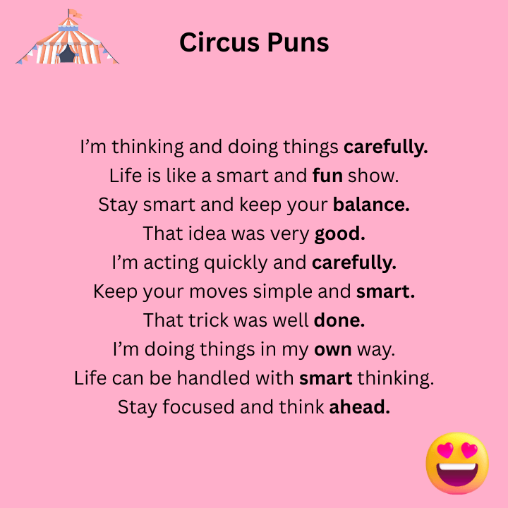 Clever Circus Puns