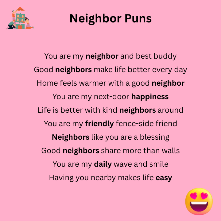 Neighbor Puns