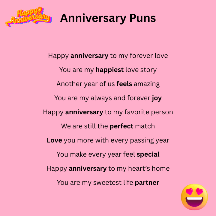 Happy Anniversary Puns
