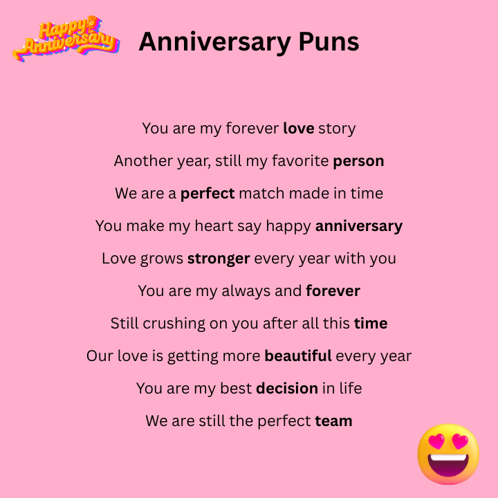 Anniversary Puns