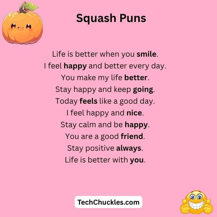 Squash Puns