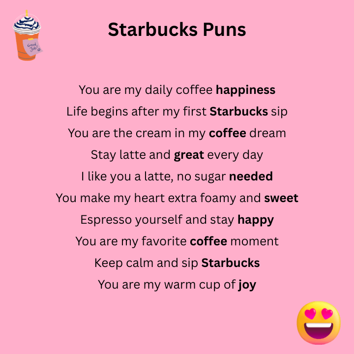 Starbucks Puns