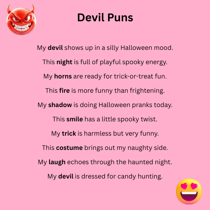 Devil Puns Halloween