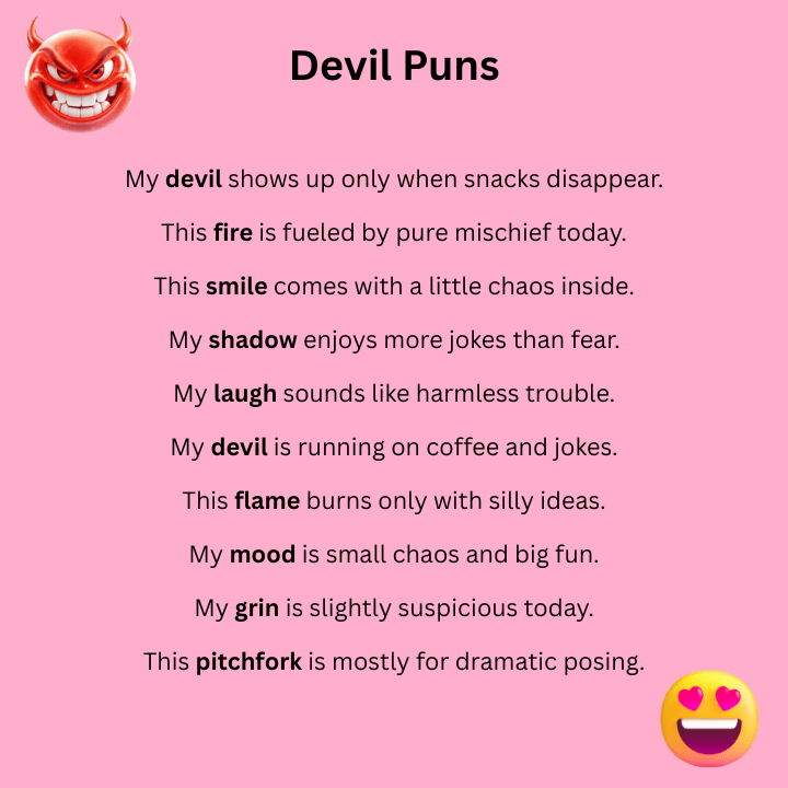 Devil Puns One Liners