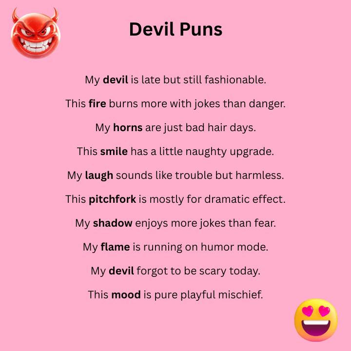 Funny Devil Puns