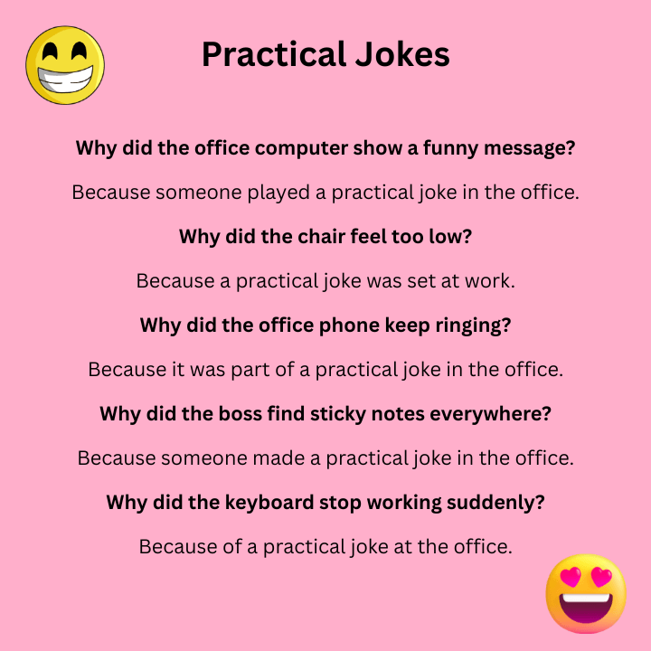 Practical Jokes For The Office