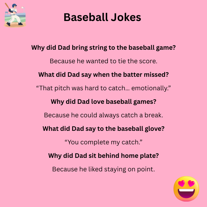 Baseball Dad Jokes