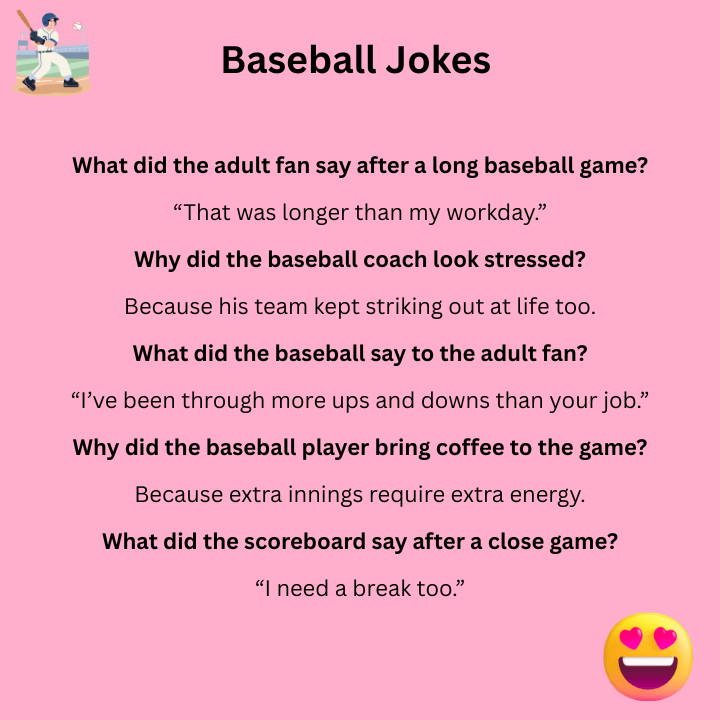 Baseball Jokes For Adults