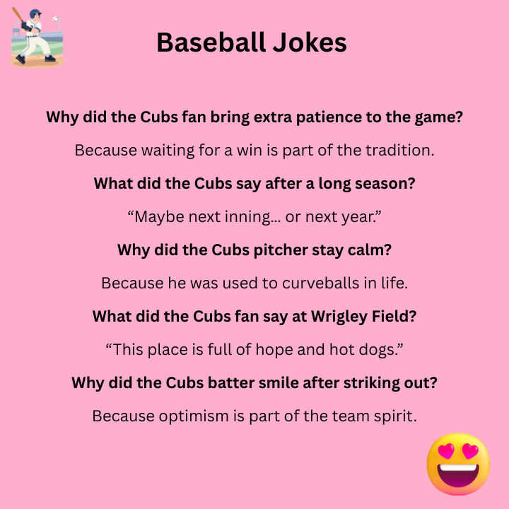 Cubs Baseball Jokes