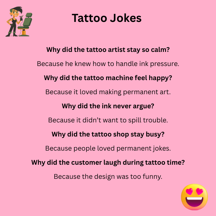 Tattoo Jokes One Liners