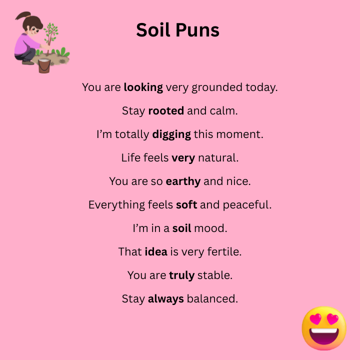 Short Soil Puns