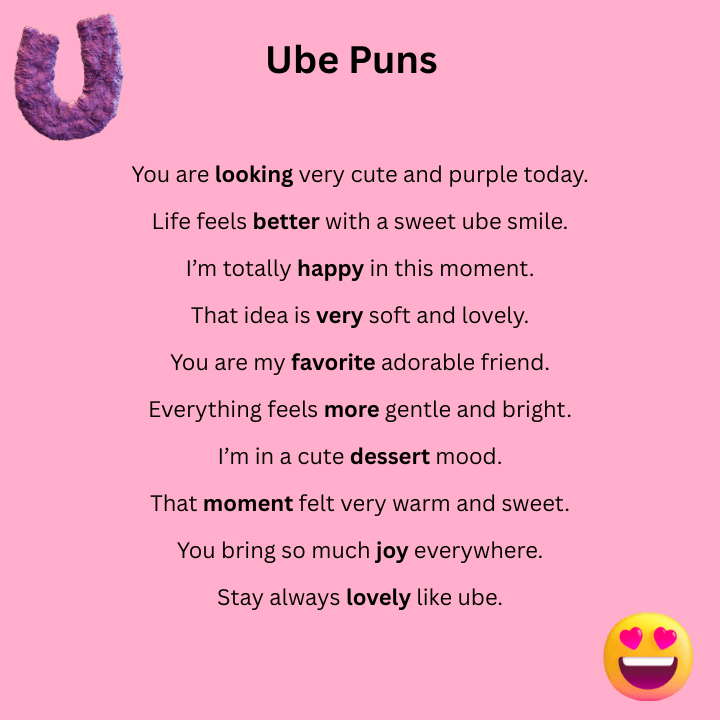 Cute Ube Puns