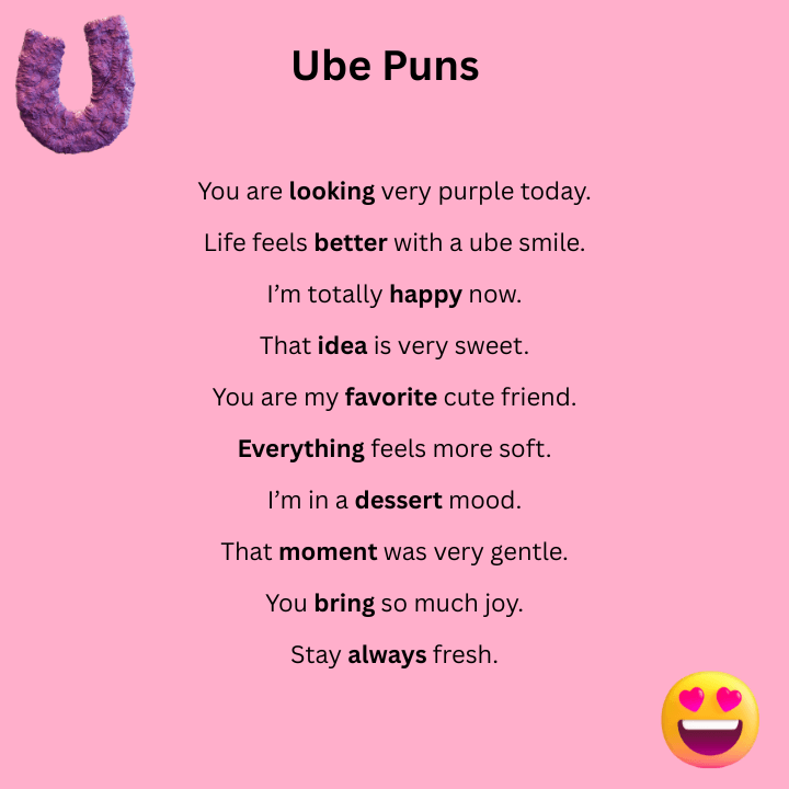 Short Ube Puns