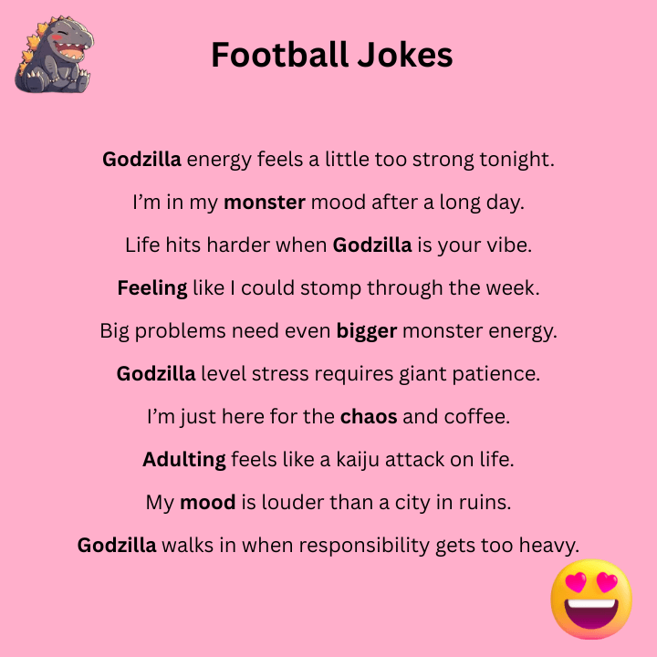 Godzilla Puns For Adults