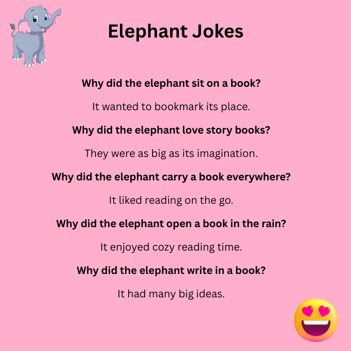 Elephant Jokes Book
