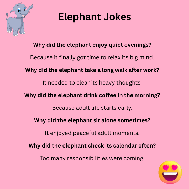 Elephant Jokes For Adults
