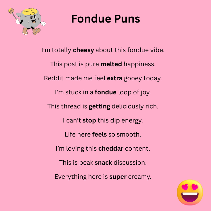 Fondue Puns Reddit