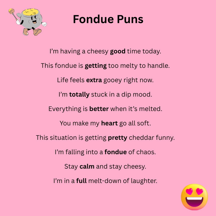 Funny Fondue Puns