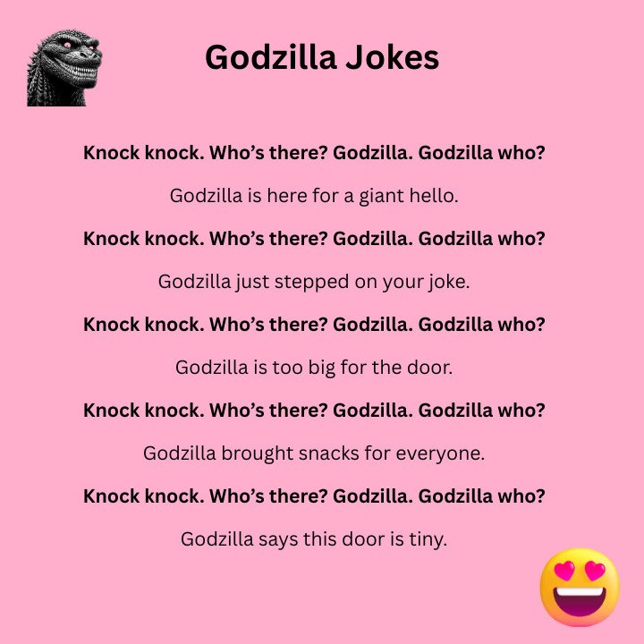 Godzilla Knock Knock Jokes