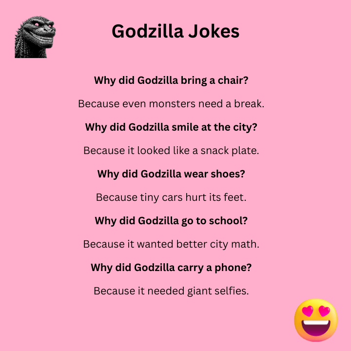 Godzilla Puns One Liners